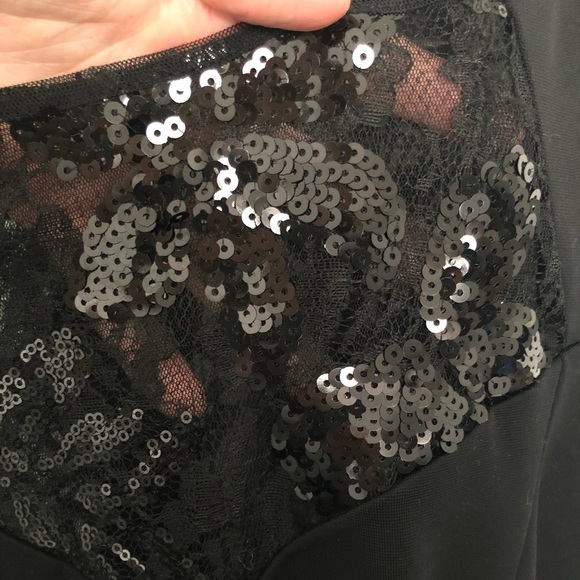 Cache fitted formal black dress size 6 - Picture 3 of 6